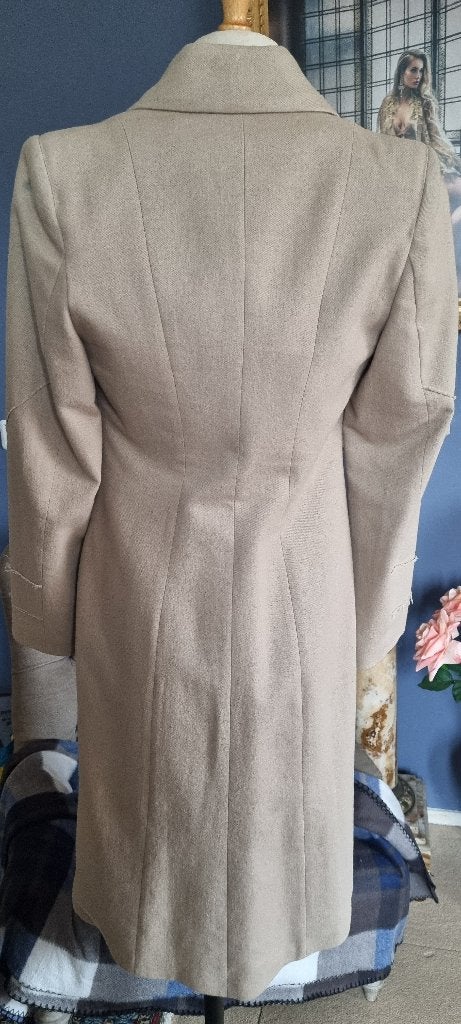 dames winterjas wol taupe Amaya Arzuaga maat 38, Kleding | Dames, Maat 38/40 (M), Beige, Nieuw, Ophalen of Verzenden