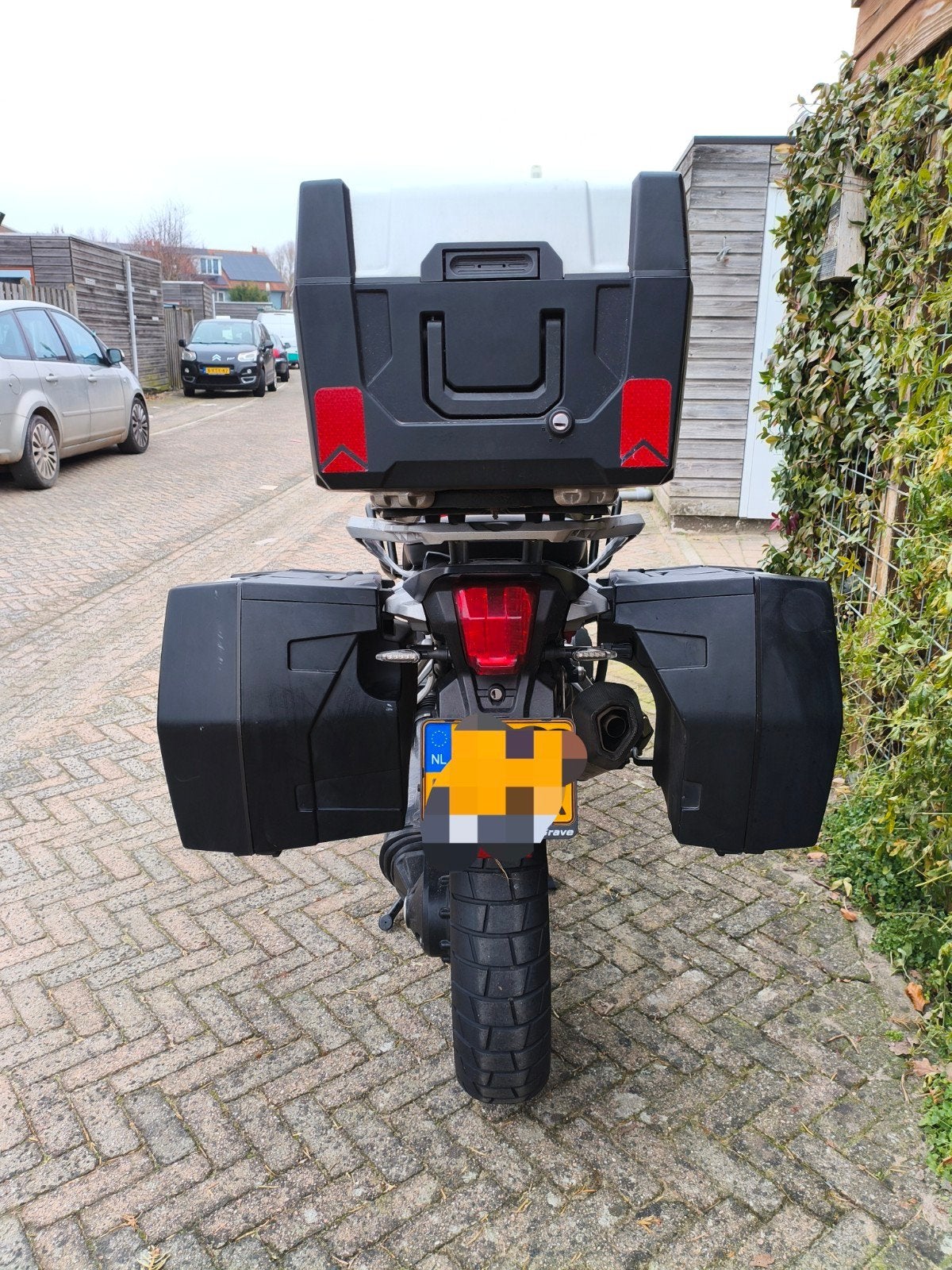 Adventure zijkoffers Triumph explorer 1200 (2015), Motoren, Ophalen, Gebruikt