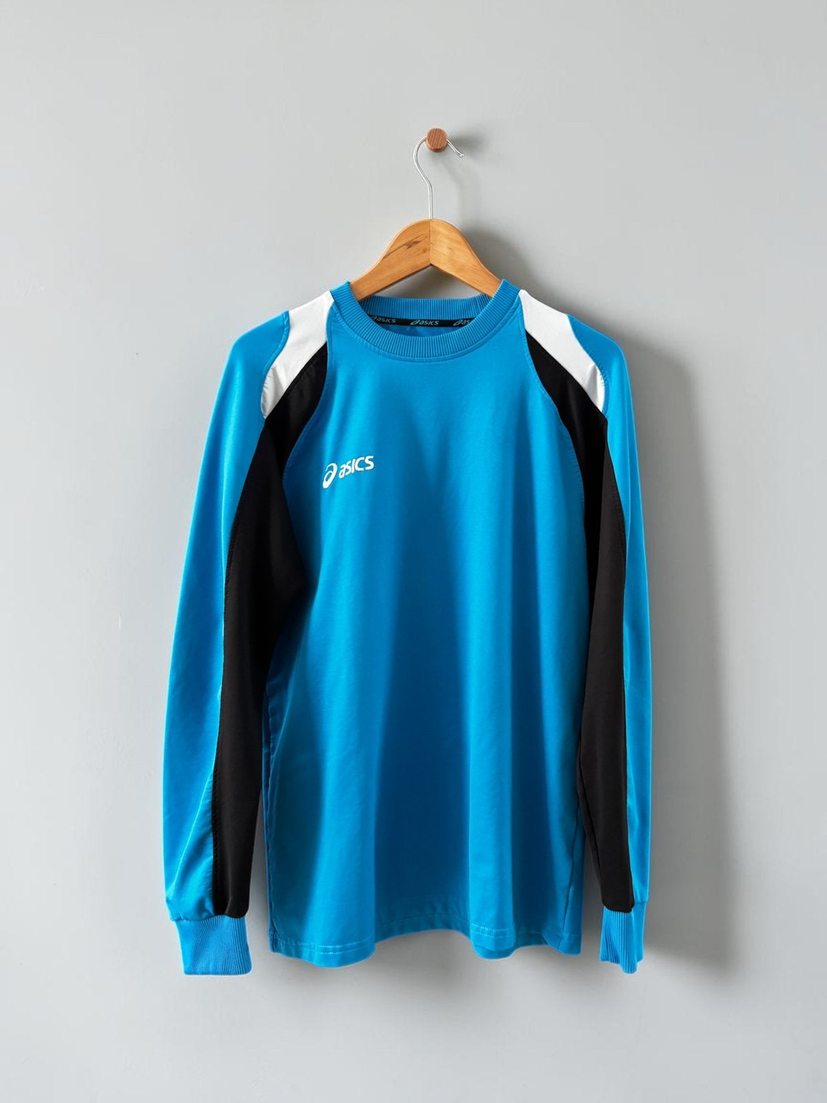 Asics DuoTech shirt sweater trui blauw zwart L large, Ophalen of Verzenden, Zo goed als nieuw, Blauw