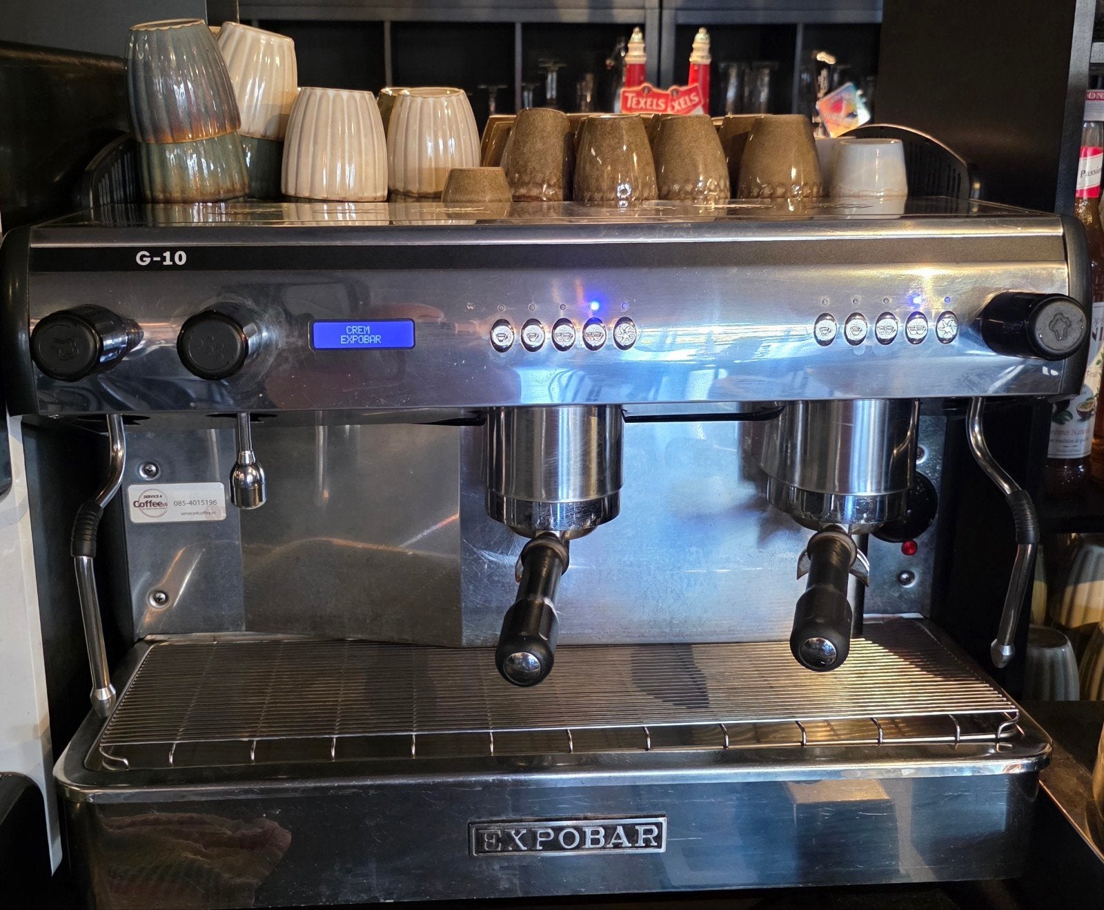 Professionele Expobar G-10 Espressomachine, Gebruikt, Espresso apparaat, 10 kopjes of meer, Gemalen koffie
