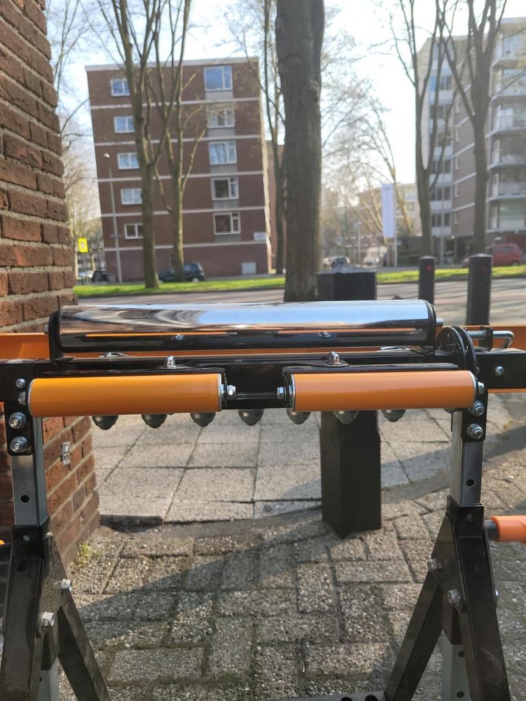 Verstelbare werkbank met rollen en kogelpotten, Ophalen of Verzenden