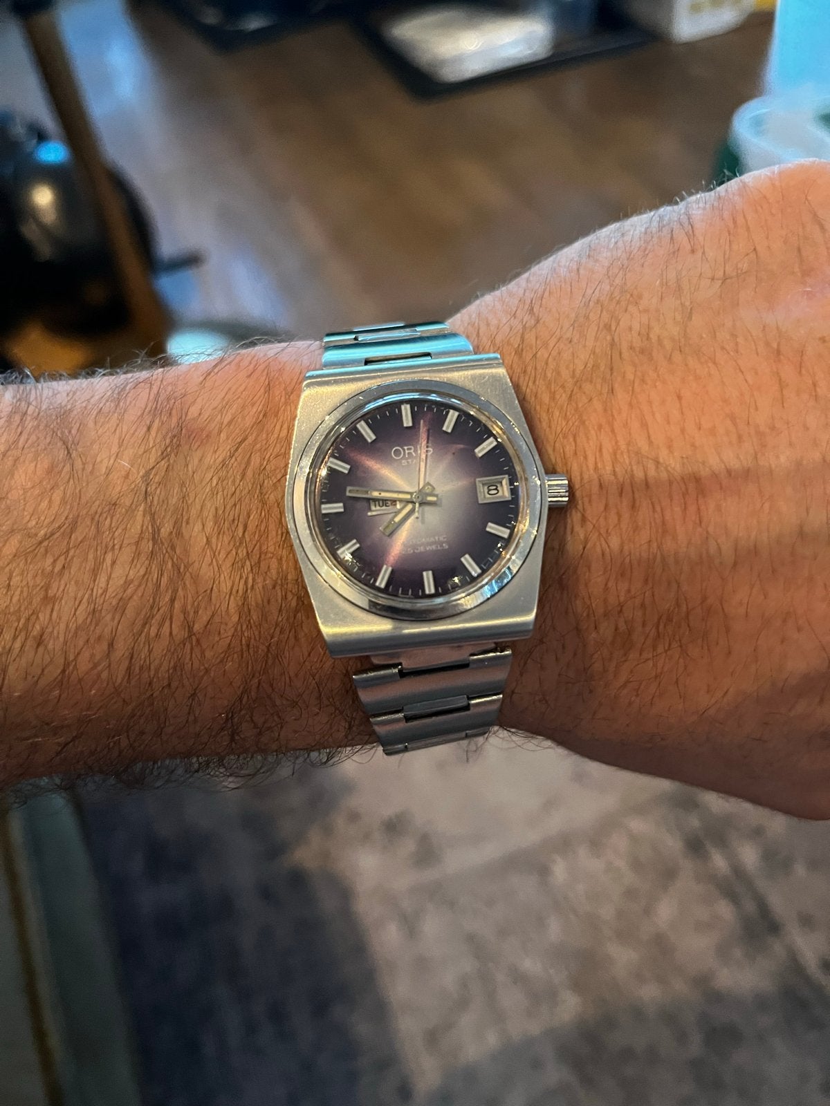 Oris Star Automatic 25 Jewels Horloge - Vintage, Ophalen of Verzenden, Staal, Polshorloge, Overige merken