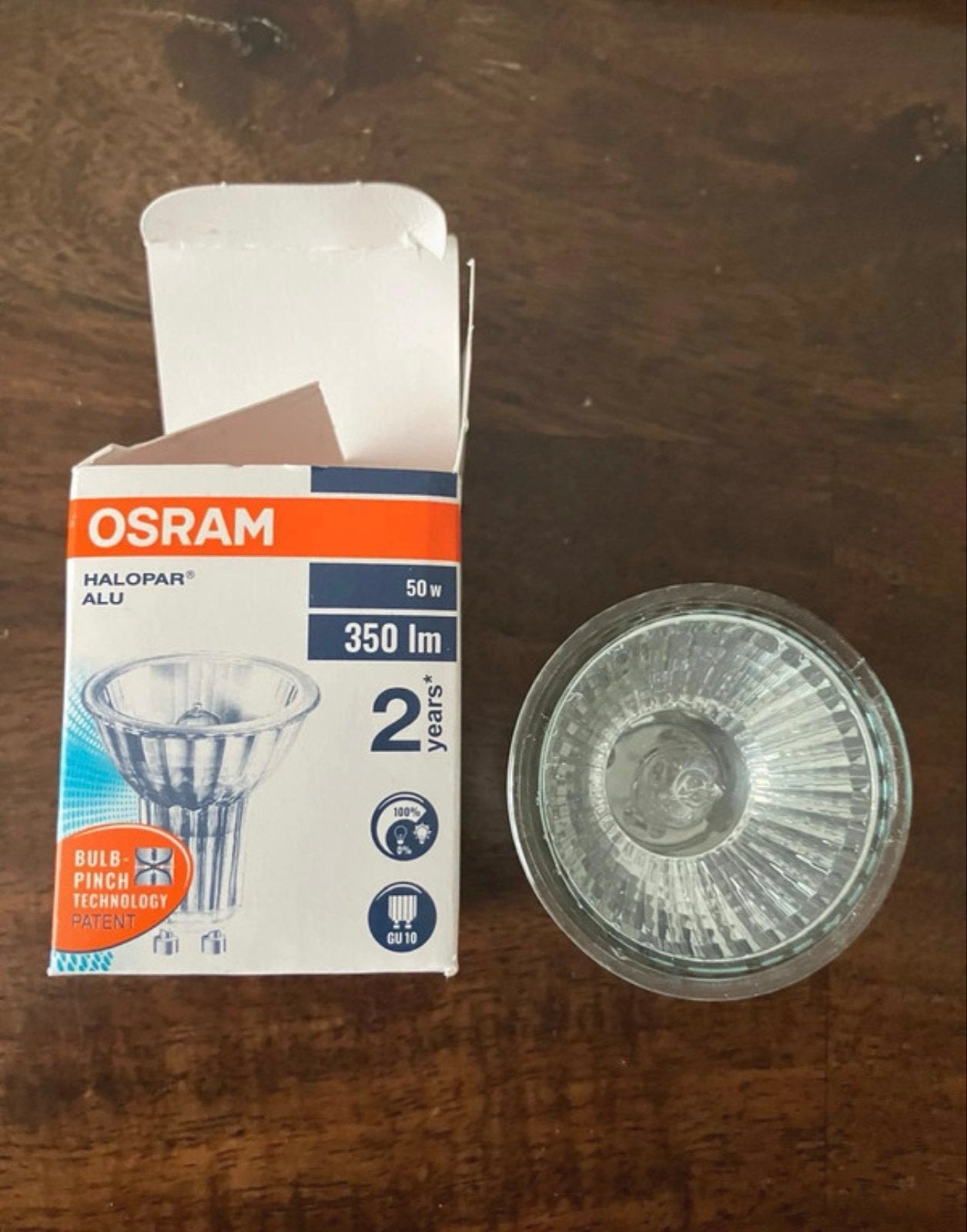 12x Osram Halopar Alu GU10 50W 350lm Halogeenlampen, Ophalen of Verzenden, Nieuw, GU10, Osram