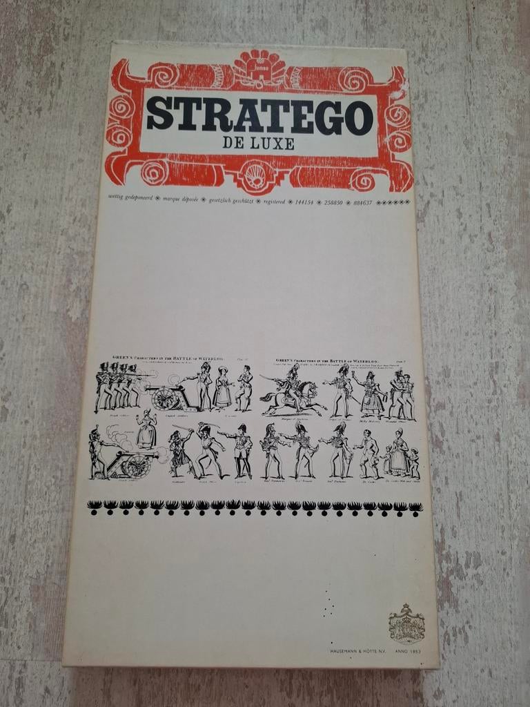Stratego de Luxe spel zwart wit versie, Een of twee spelers, Ophalen of Verzenden, Zo goed als nieuw
