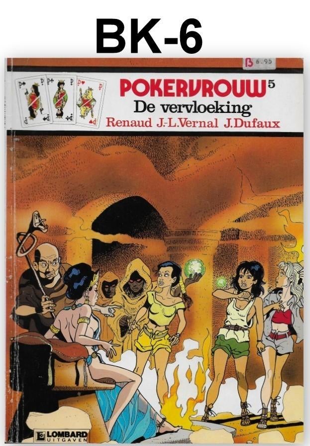 Stripboek bk-6 De vervloeking - Pokervrouw - Lombard, Eén stripboek, Ophalen of Verzenden, Zo goed als nieuw
