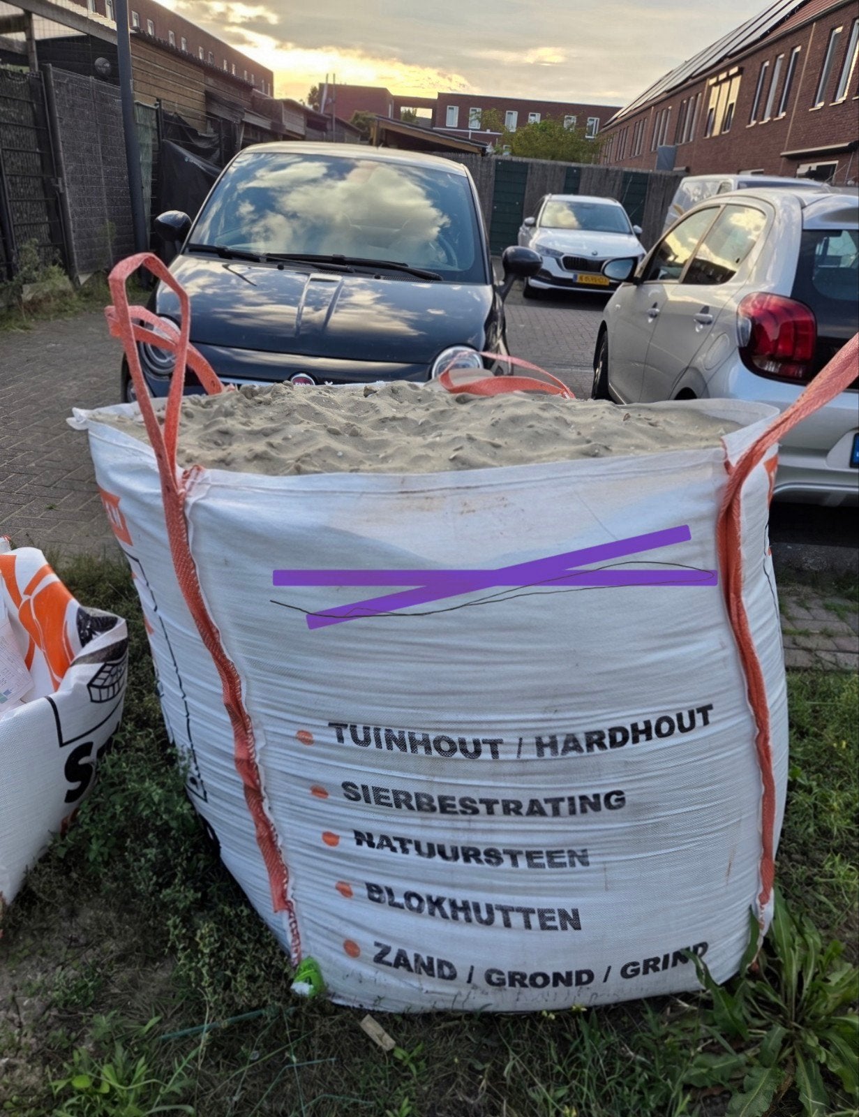 GRATIS: Bigbag met zand - Ideaal voor tuin en bestrating, Ophalen, Gebruikt, Ophoogzand