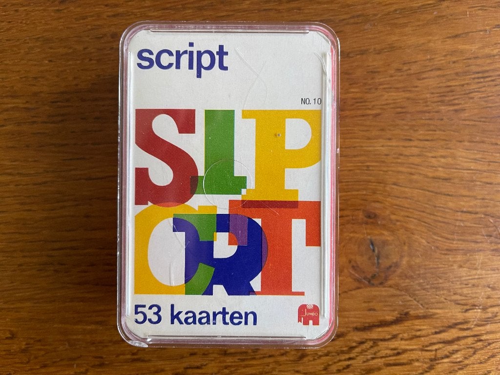 Kaartspel "Script", Ophalen of Verzenden, Zo goed als nieuw
