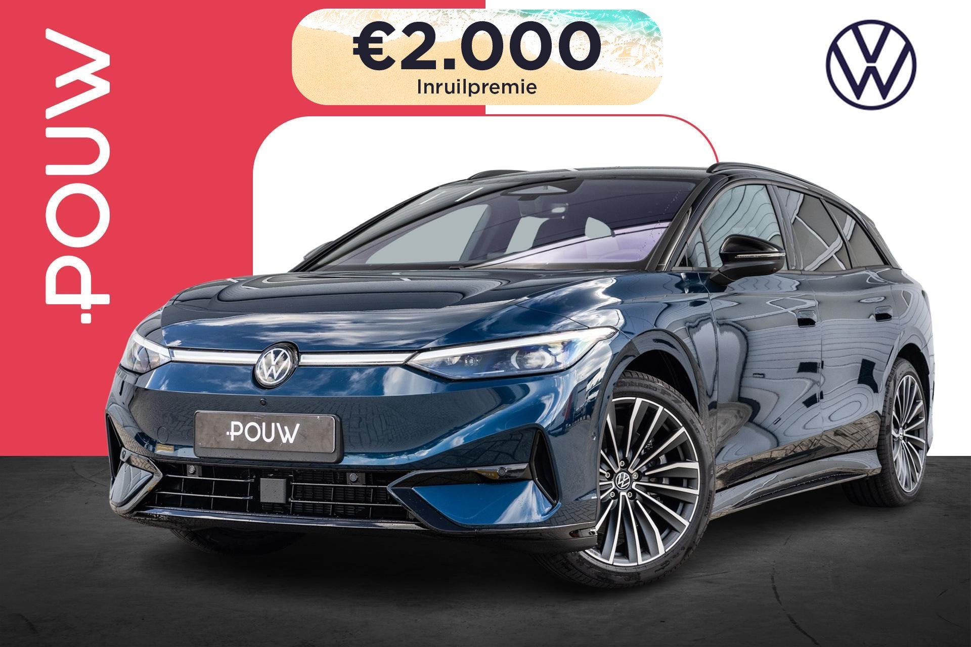Volkswagen ID.7 Tourer Limited Edition Plus 286pk 77 kWh | V, Auto's, Automaat, 12 maanden, Achterwielaandrijving, Zwart