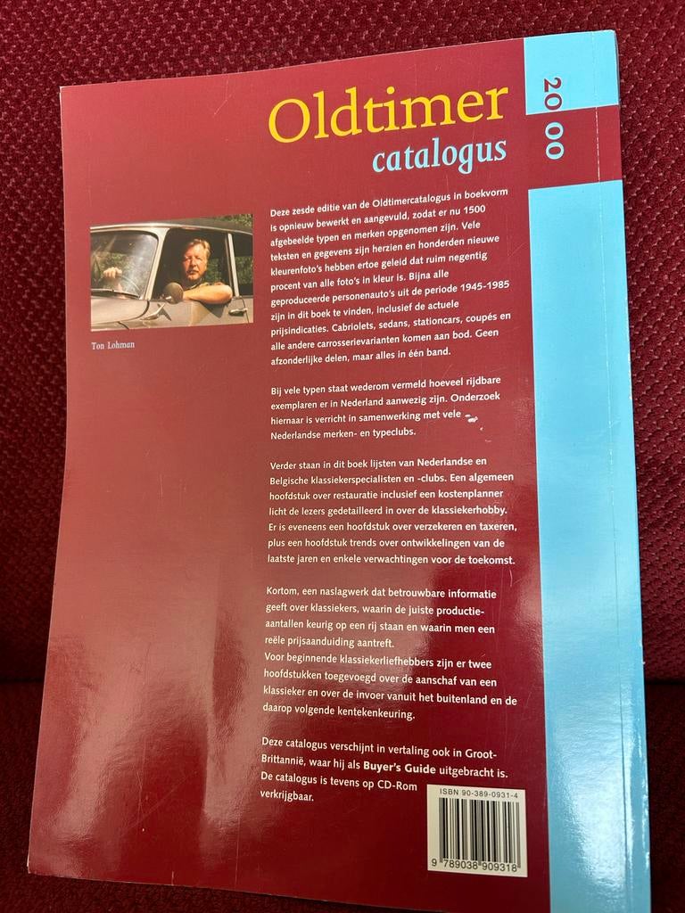 Oldtimer catalogus 2000 in kleur van Ton Lohman, Boeken, Ophalen of Verzenden, Zo goed als nieuw, Algemeen