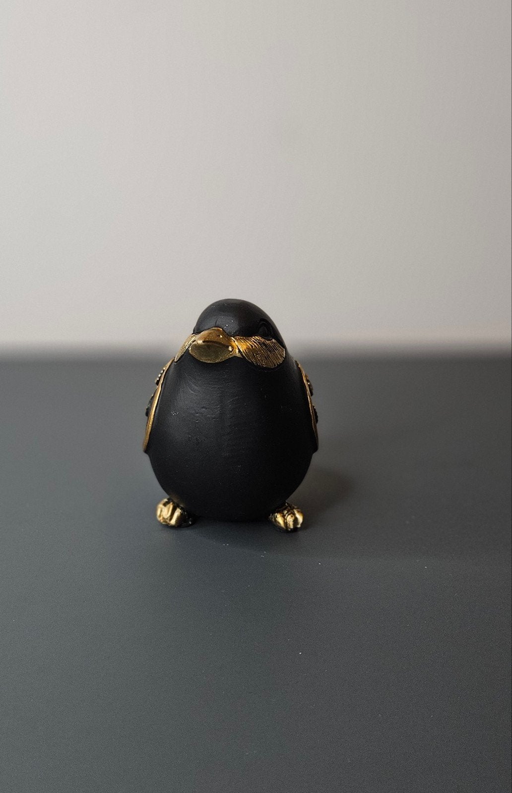 Beeldje "vogeltje goud, zwart" H.10cm, Verzamelen, Ophalen of Verzenden, Nieuw, Dier
