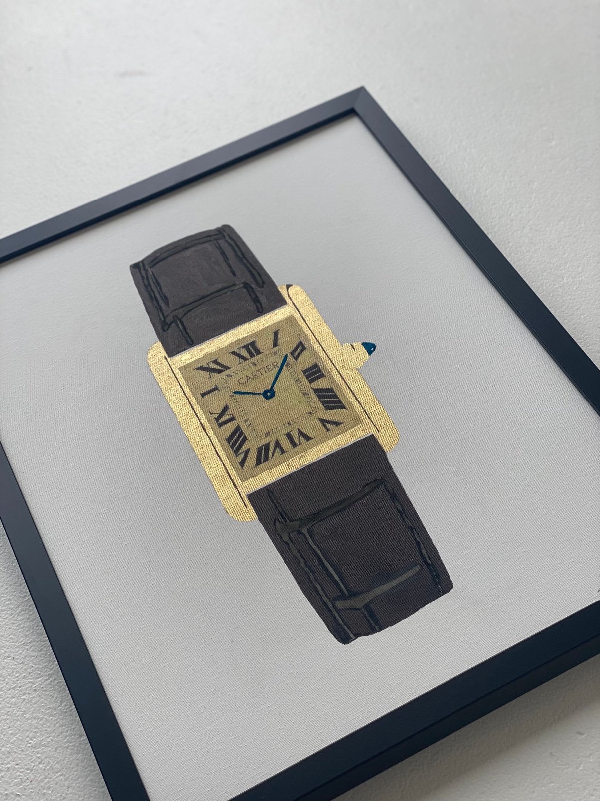 Cartier Tank schilderij, Ophalen of Verzenden