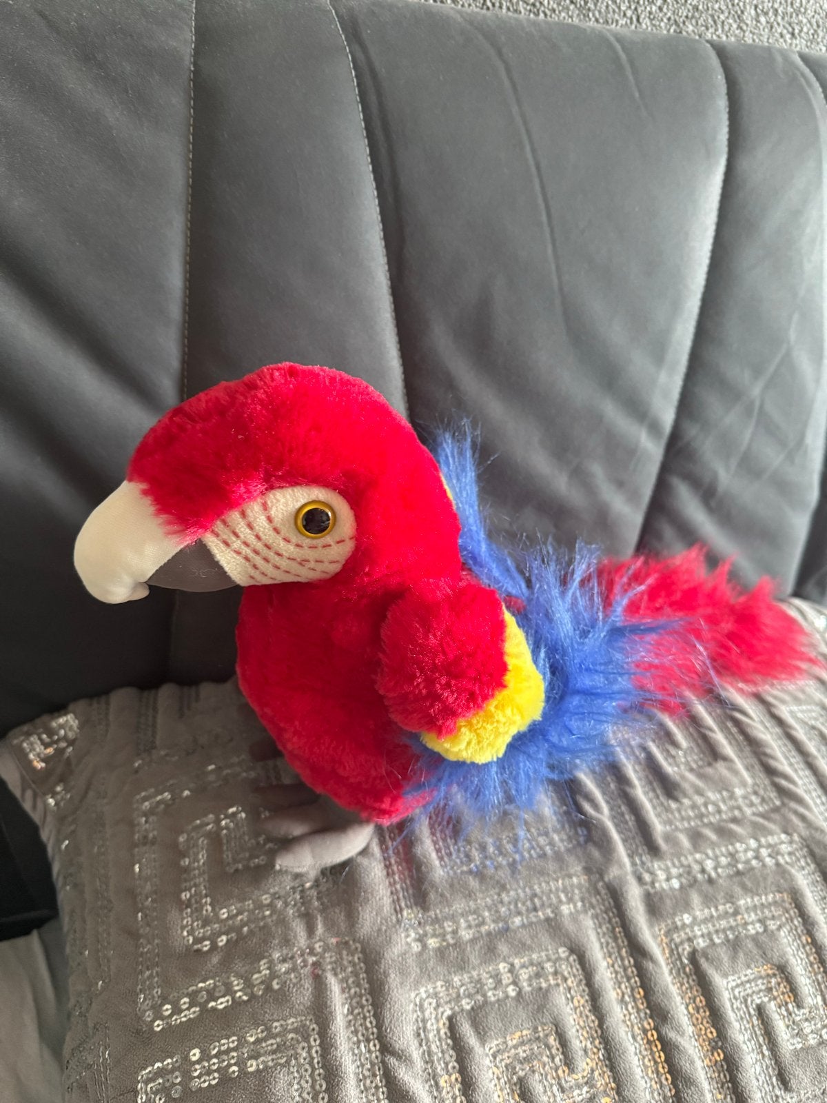 Leuke pluche papegaai - Zo goed als nieuw, Overige typen, Ophalen of Verzenden, Zo goed als nieuw, Meerkleurig