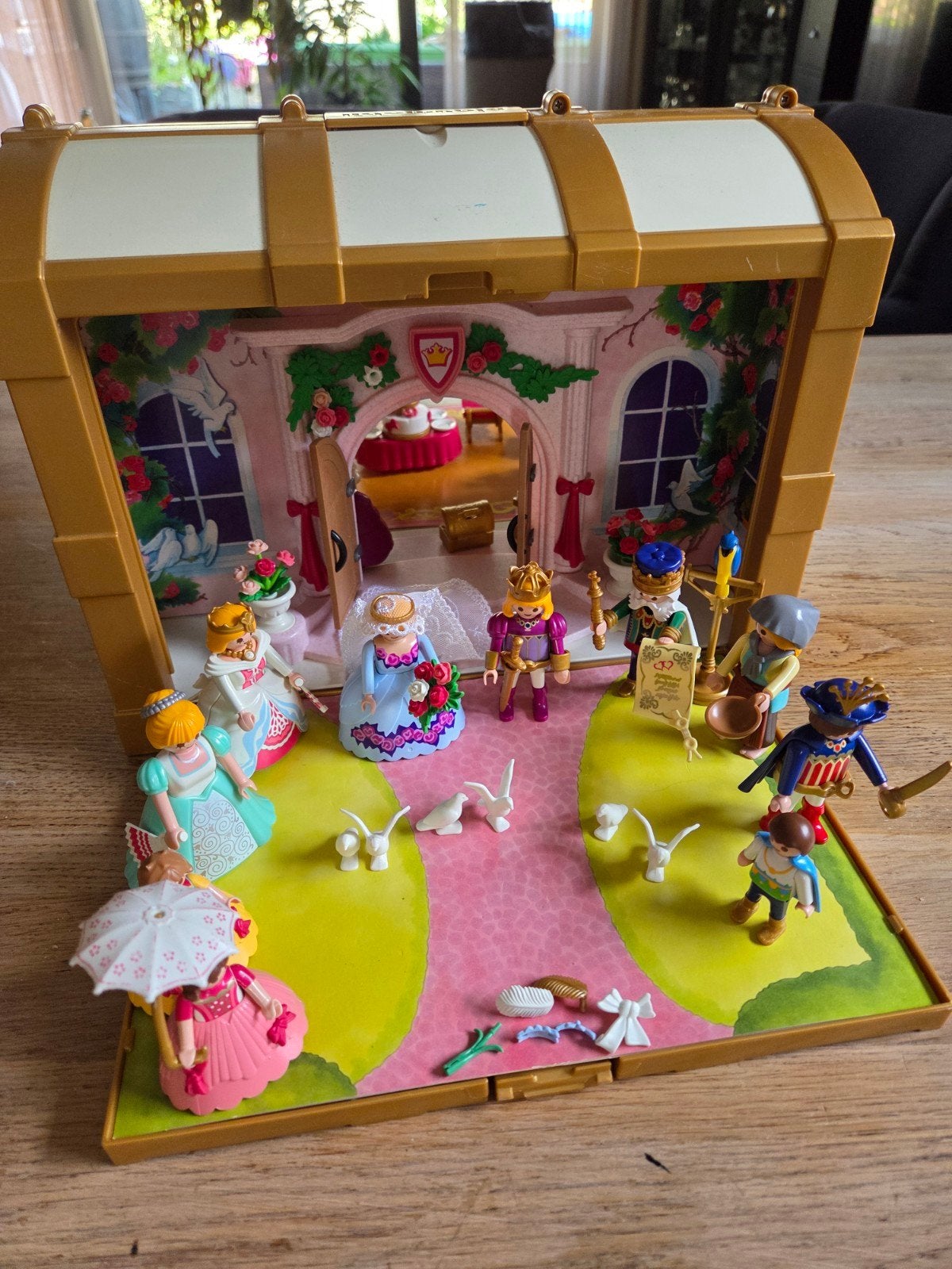 Playmobil Prinsessen Kasteel Schatkist, Gebruikt, Gebouw, Complete set, Ophalen of Verzenden
