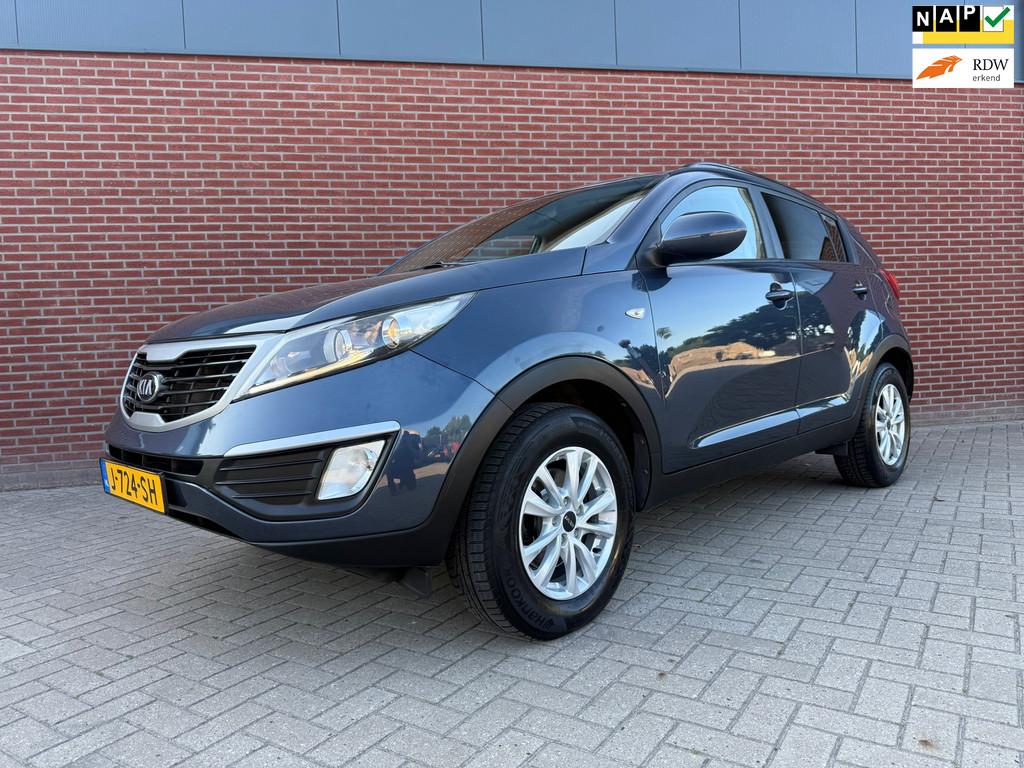 Kia Sportage 2.0 ExecutiveLine / 5-deurs / airco / parkeerse, Gebruikt, 4 cilinders, Blauw, Leder