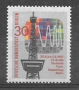 Duitsland - Berlijn 1967 Zendtoren, Verzenden, BRD, Postfris