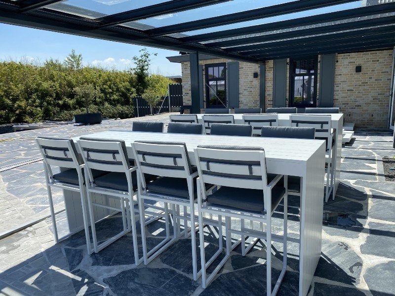 Ibiza barset aluminium 6-persoons 1699€ wit, Verzenden, Nieuw