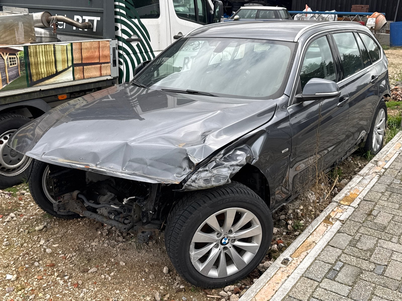 BMW 3-Serie 2.0 320I Touring AUT 2014 Grijs, Stationwagon, Zilver of Grijs, Benzine, 1997 cc