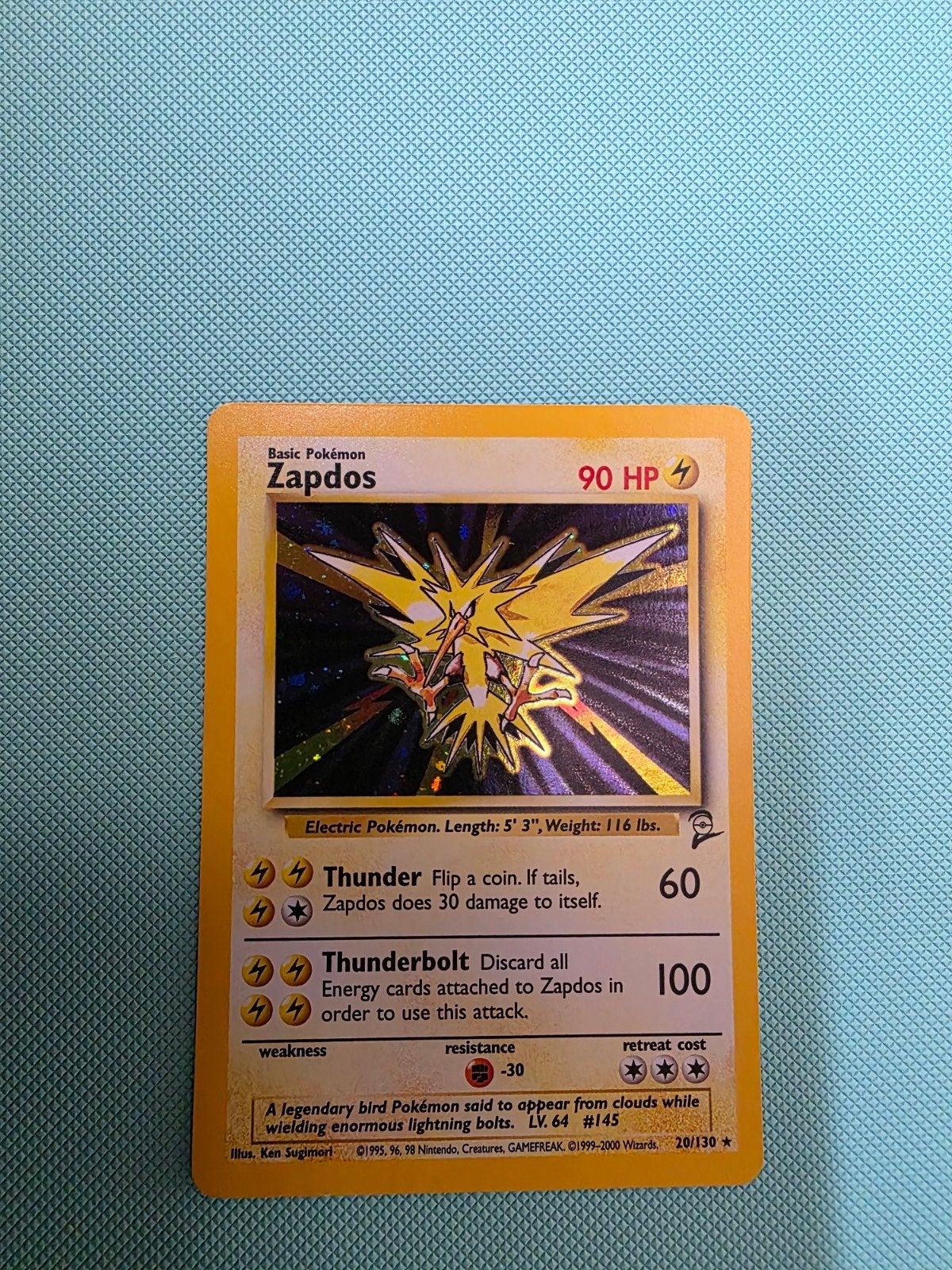 Zapdos (20/130) - Base Set 2, Ophalen of Verzenden, Zo goed als nieuw