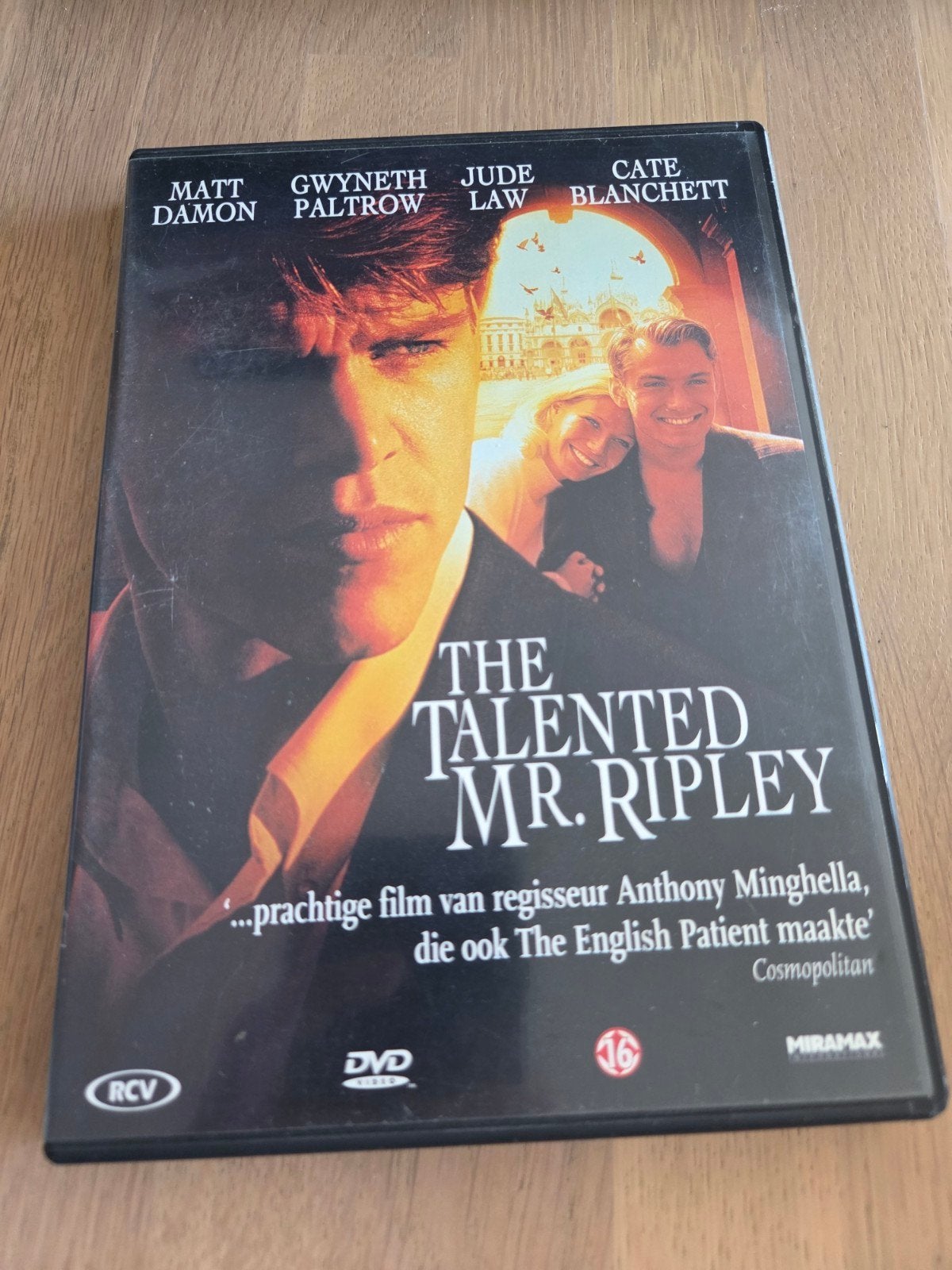The Talented Mr. Ripley DVD - Matt Damon, Gwyneth Paltrow, Psychologische thriller, Vanaf 16 jaar, Nederlands, Ophalen of Verzenden