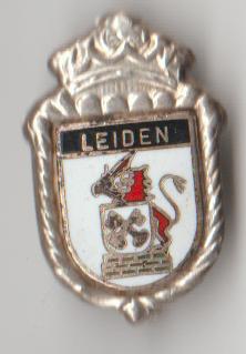 Leiden vintage broche emaille- zilver, Verzenden, Zo goed als nieuw, Transport
