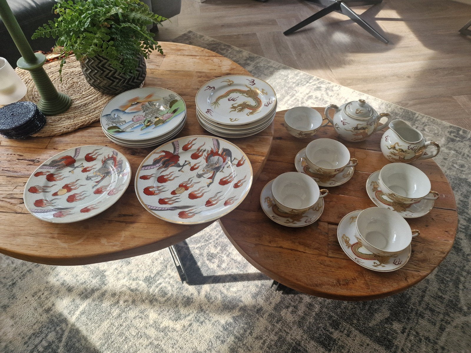 Japans porselein dragon ware servies, Ophalen of Verzenden