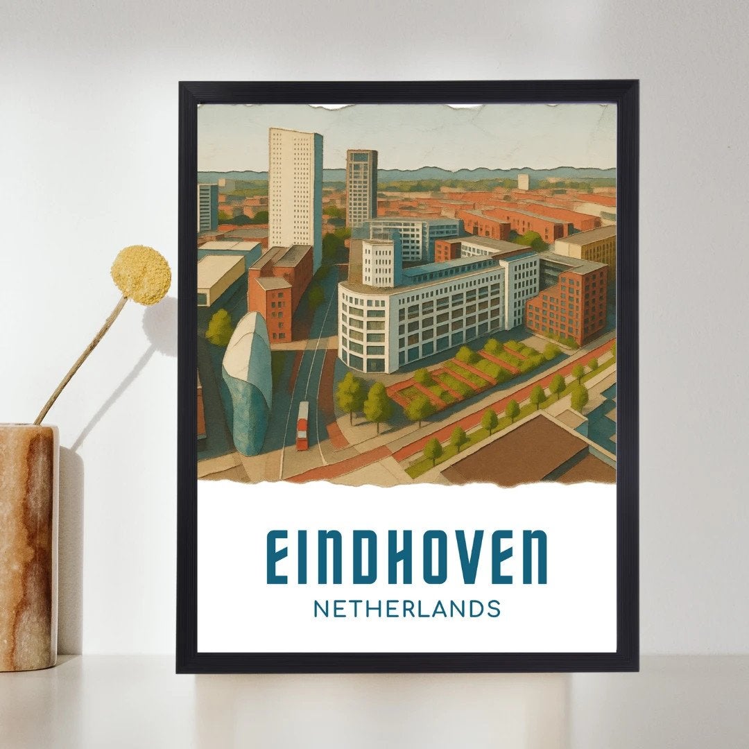 Eindhoven A4 poster, Antiek en Kunst, Ophalen of Verzenden