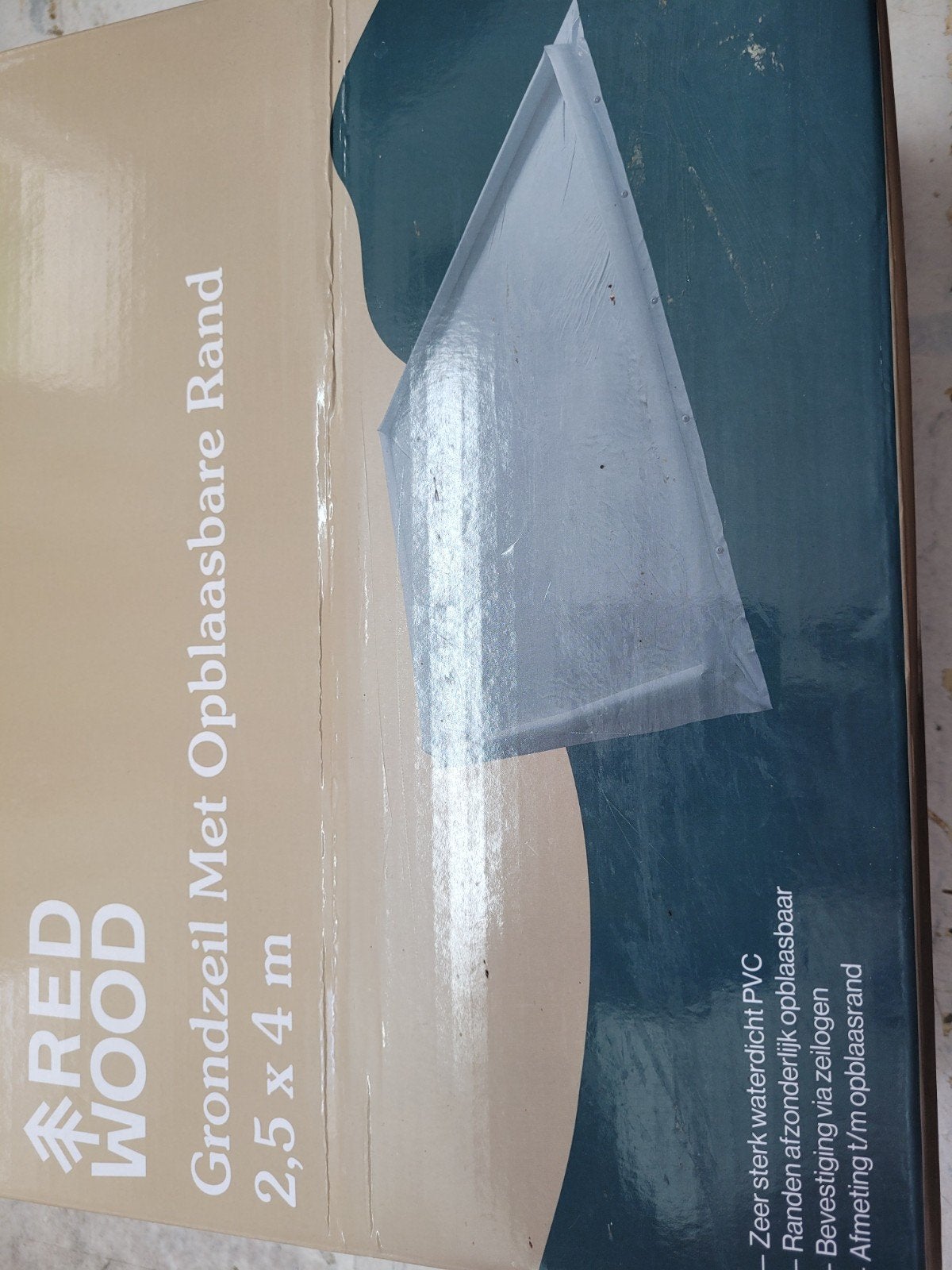Grondzeil voor voortent caravan 250x400, Ophalen of Verzenden, Nieuw