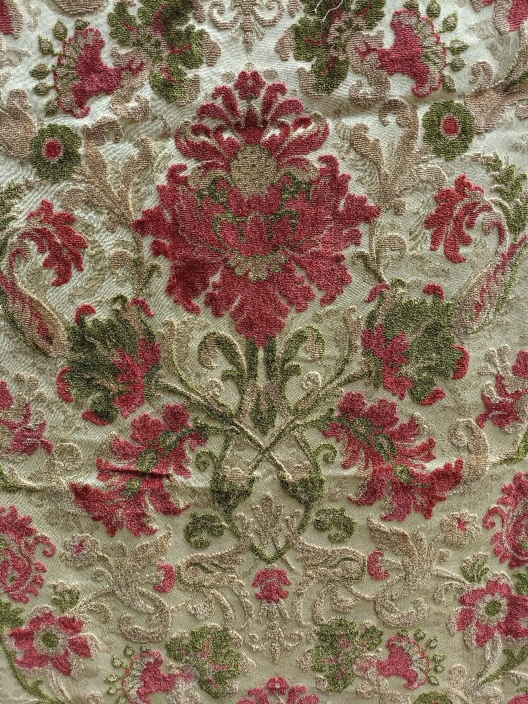 Vintage gobelin gordijnen gevoerde stof diverse maten, Ophalen of Verzenden, Gebruikt, Groen