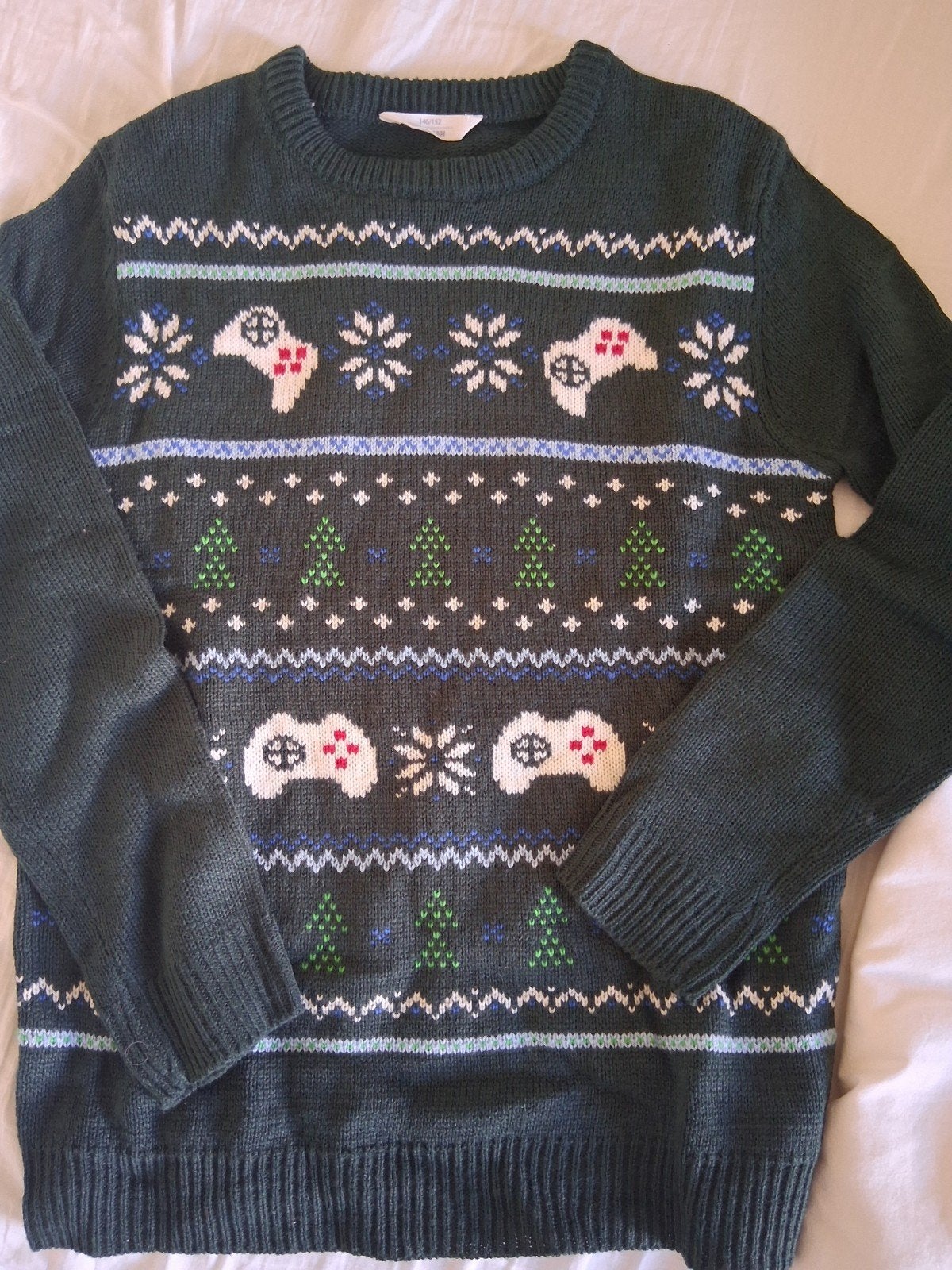 groene foute kerst trui zeeman, Kinderen en Baby's, Zeeman, Trui of Vest, Ophalen of Verzenden, Zo goed als nieuw