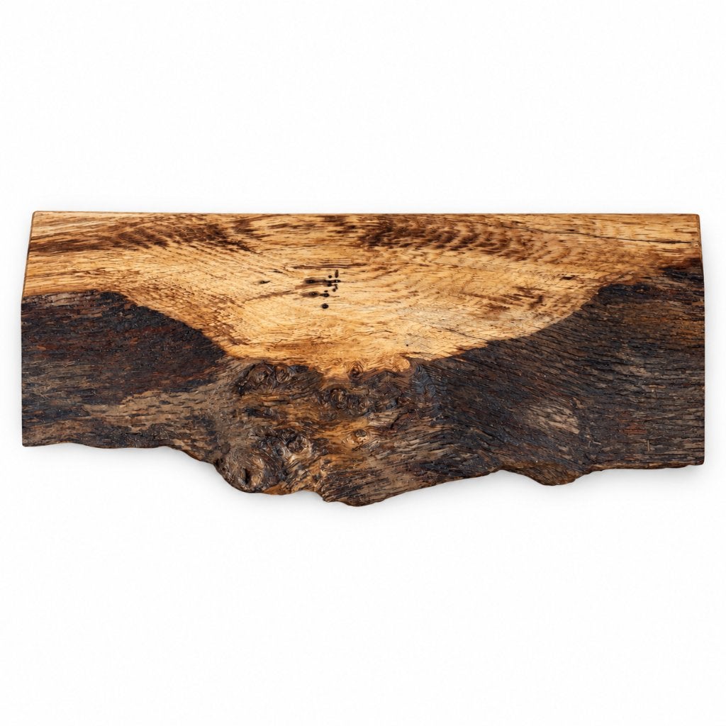 Massief Houten Live-Edge Serveerplank – 42  15  4,5 cm, Snij-/serveerplank, Nieuw, Ophalen of Verzenden, .