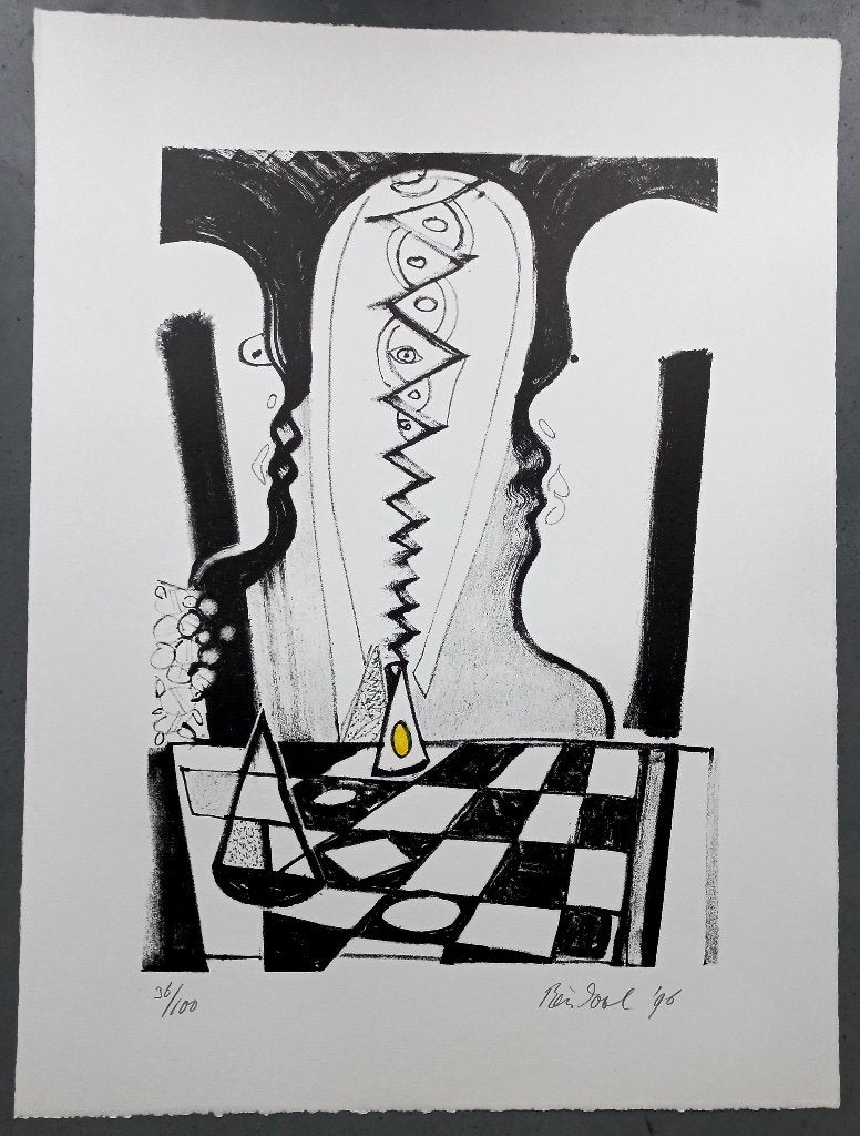 Rein Dool – gesigneerde litho, Antiek en Kunst, Kunst | Litho's en Zeefdrukken, Gesigneerd, Ophalen of Verzenden, Lithografie