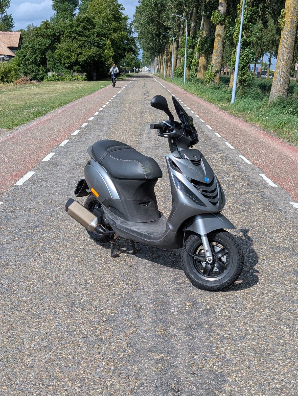 Piaggio Zip 2014 | blauw kenteken | 4 takt 50cc, Fietsen en Brommers, Zip, Ophalen of Verzenden, Benzine, 50 cc