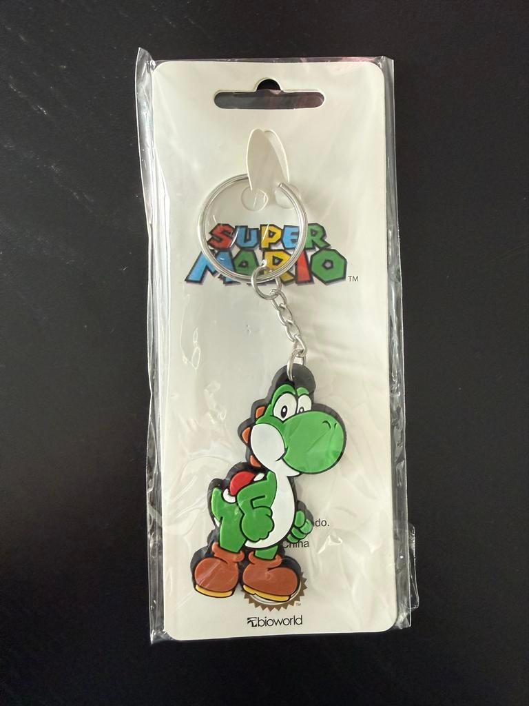Nintendo Super Mario bros. Yoshi rubber sleutelhanger, Ophalen of Verzenden, Nieuw, Knuffel of Figuurtje