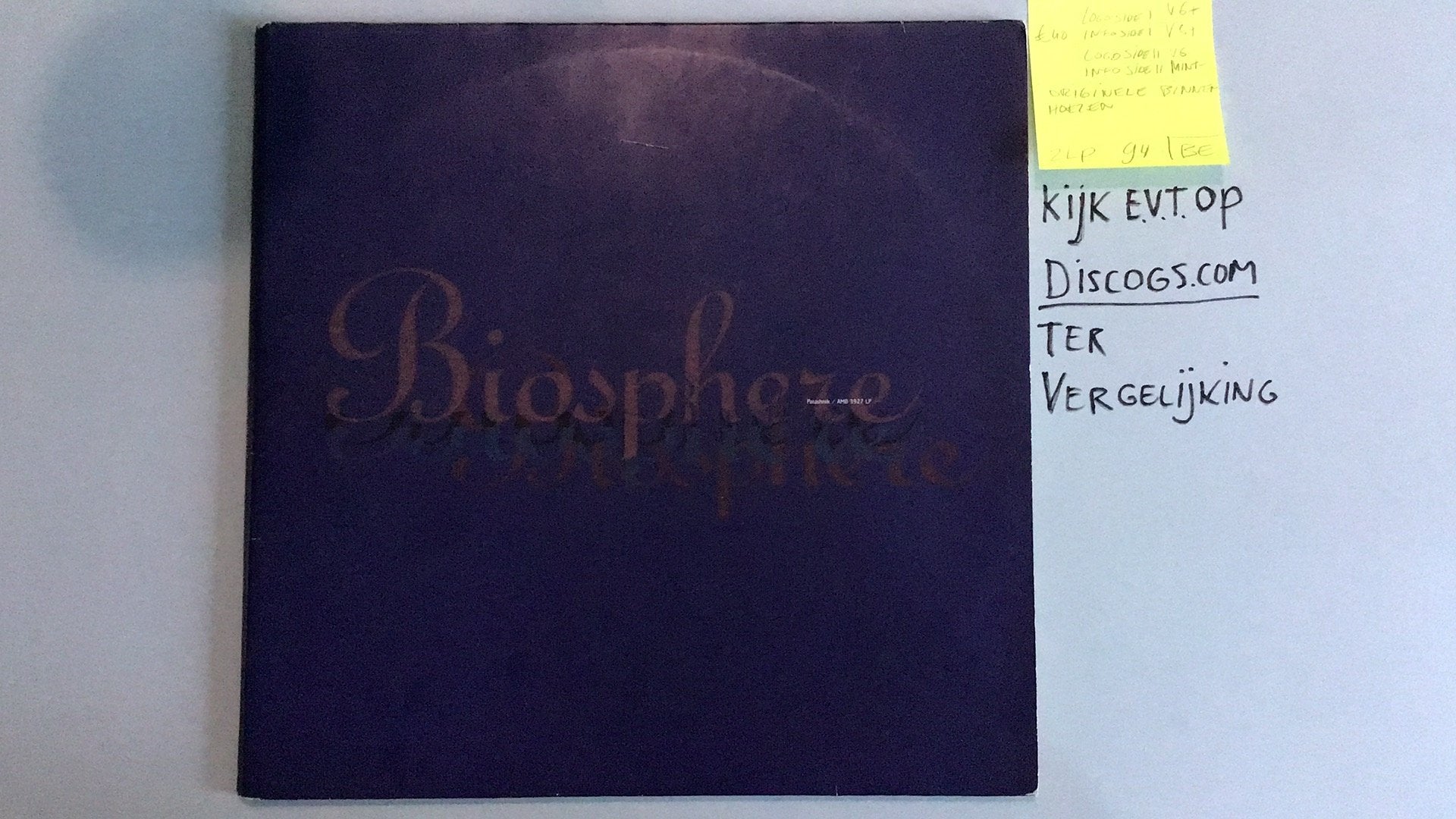 Biosphere - Patashnik, Ophalen of Verzenden, Gebruikt, Overige formaten
