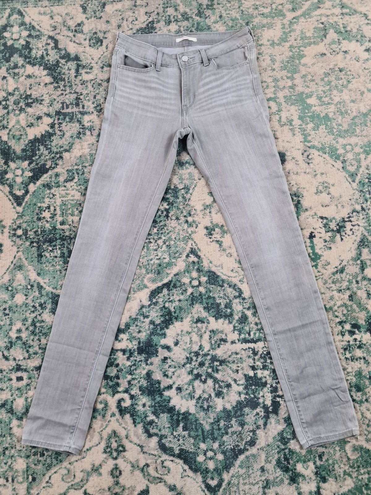 Levi's 711 skinny W29 L32 Dames Tulsi2932 Grijs Mid-rise
