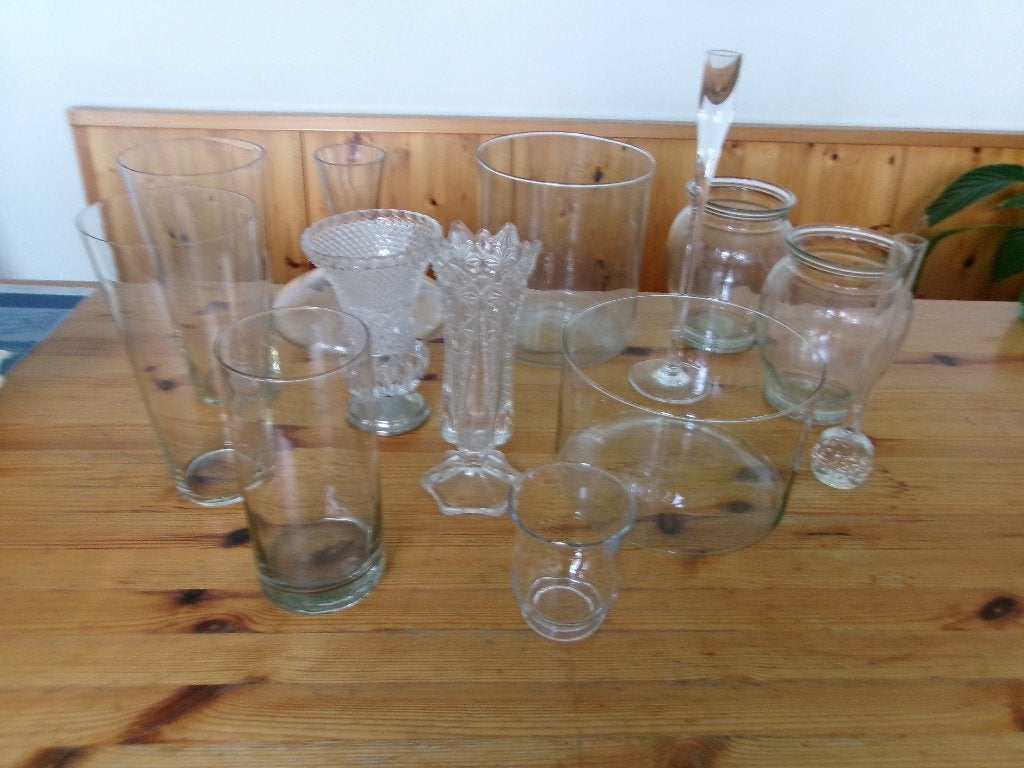 Diverse glazen vazen, Huis en Inrichting, Woonaccessoires | Vazen, Ophalen, Gebruikt, Glas