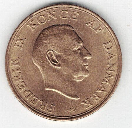 26-1154 Denemarken 1 krone 1955, Ophalen of Verzenden, Overige landen, Losse munt