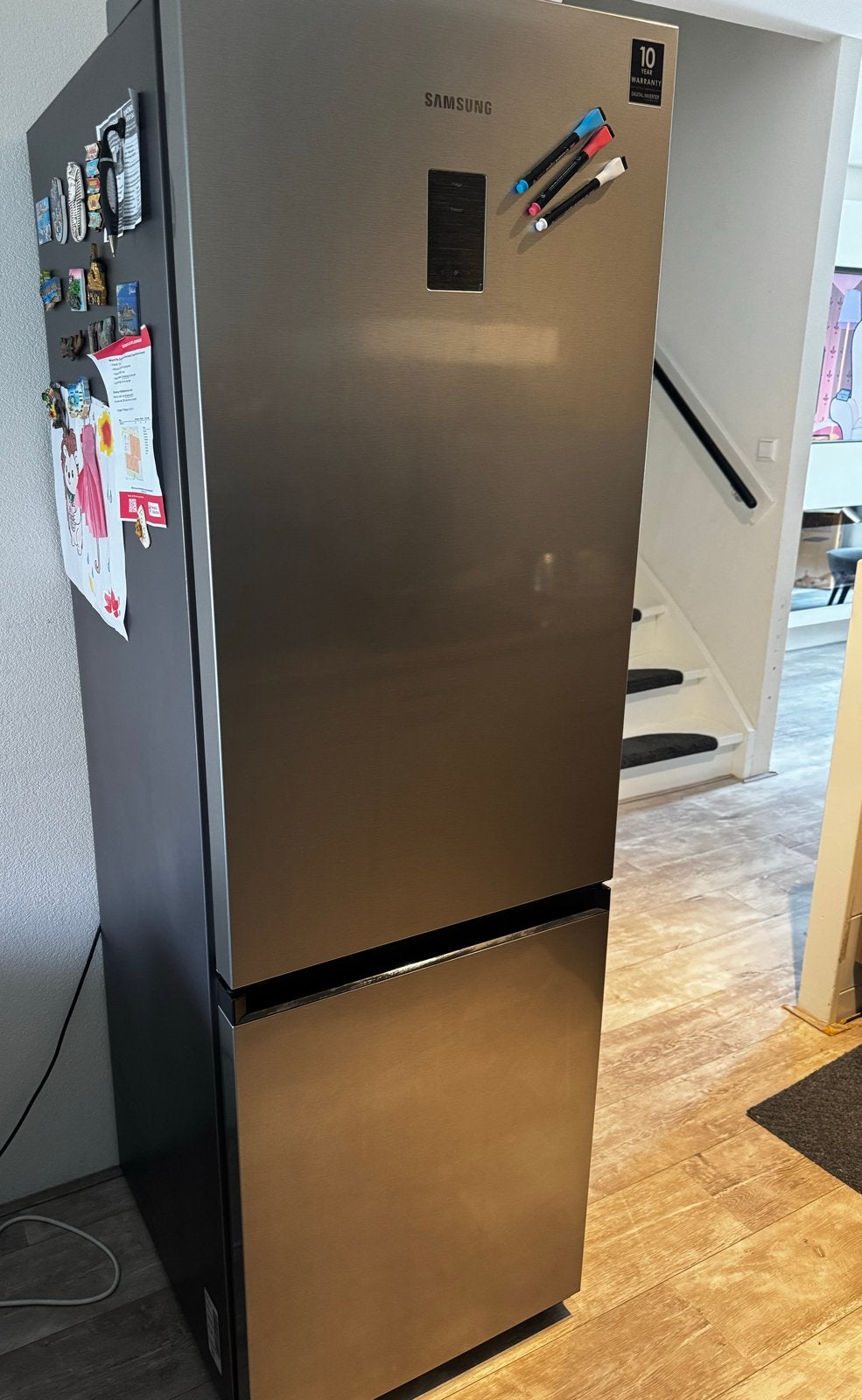 Samsung koelkast met no-frost vriezer (3 lades), Witgoed en Apparatuur, Ophalen, Gebruikt, 200 liter of meer, Met aparte vriezer
