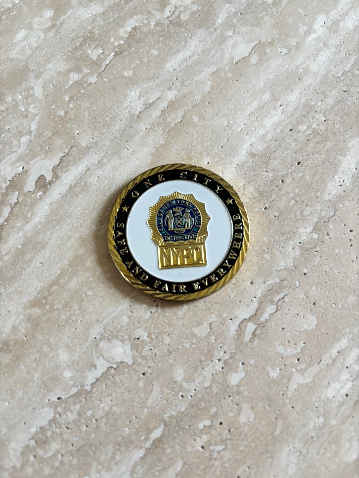 NYPD Detective Challenge Coin - New York Police Dept., Ophalen, Zo goed als nieuw