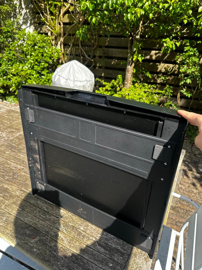 Tussenstuk wasmachine droger met uitschuifbaar plateau, Ophalen, Gebruikt