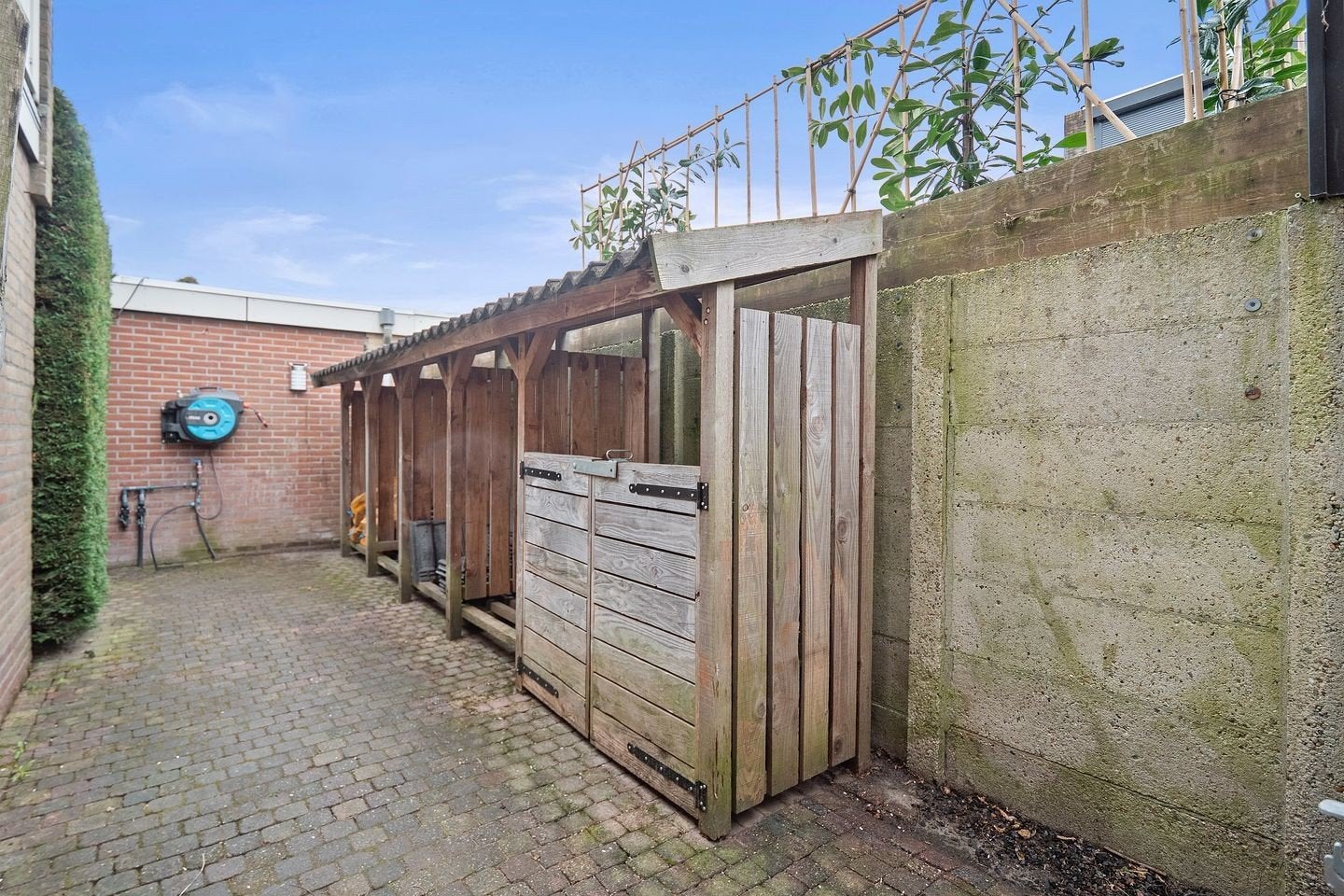 Robuust houthok / haardhouthok / houtopslag, Ophalen