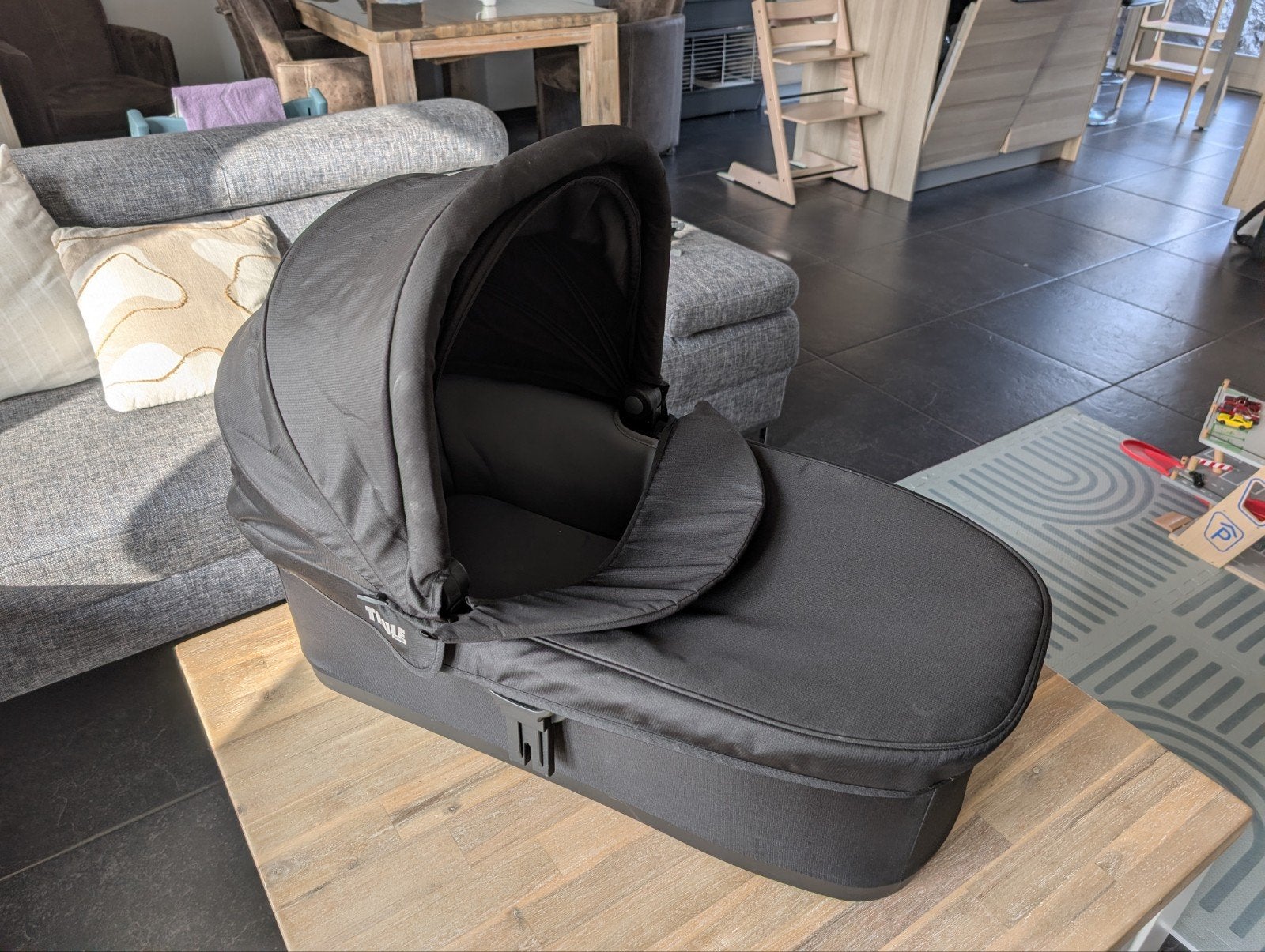 Thule urban glide reiswieg/bassinet + adapters maxi-cosi, Ophalen of Verzenden, Zo goed als nieuw, Overige merken