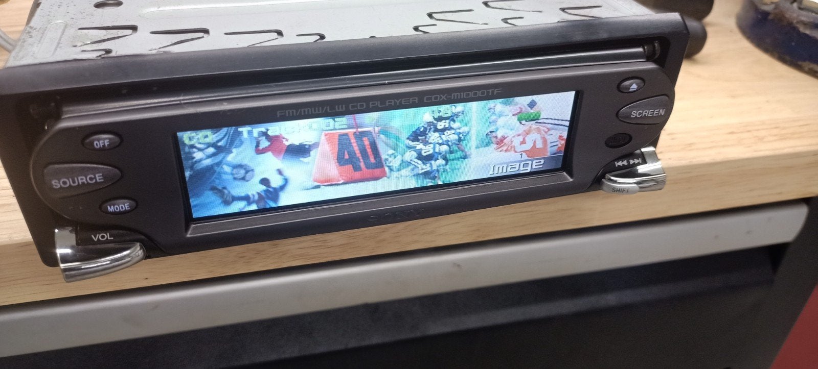 High-en radio cd sony CDX-M1000TF full tft kleurenscherm, Ophalen, Zo goed als nieuw