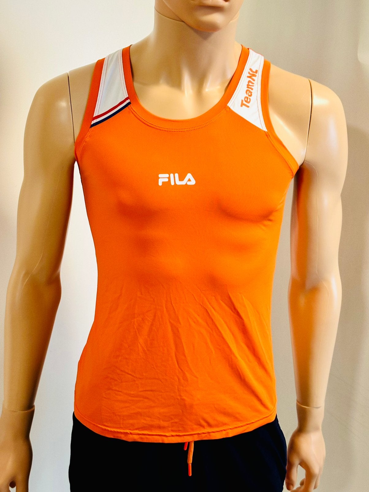 Atletiekshirt hardloopshirt tanktop singlet topje maat 36 S, Oranje, Ophalen of Verzenden, Maat 36 (S), Fitness of Aerobics