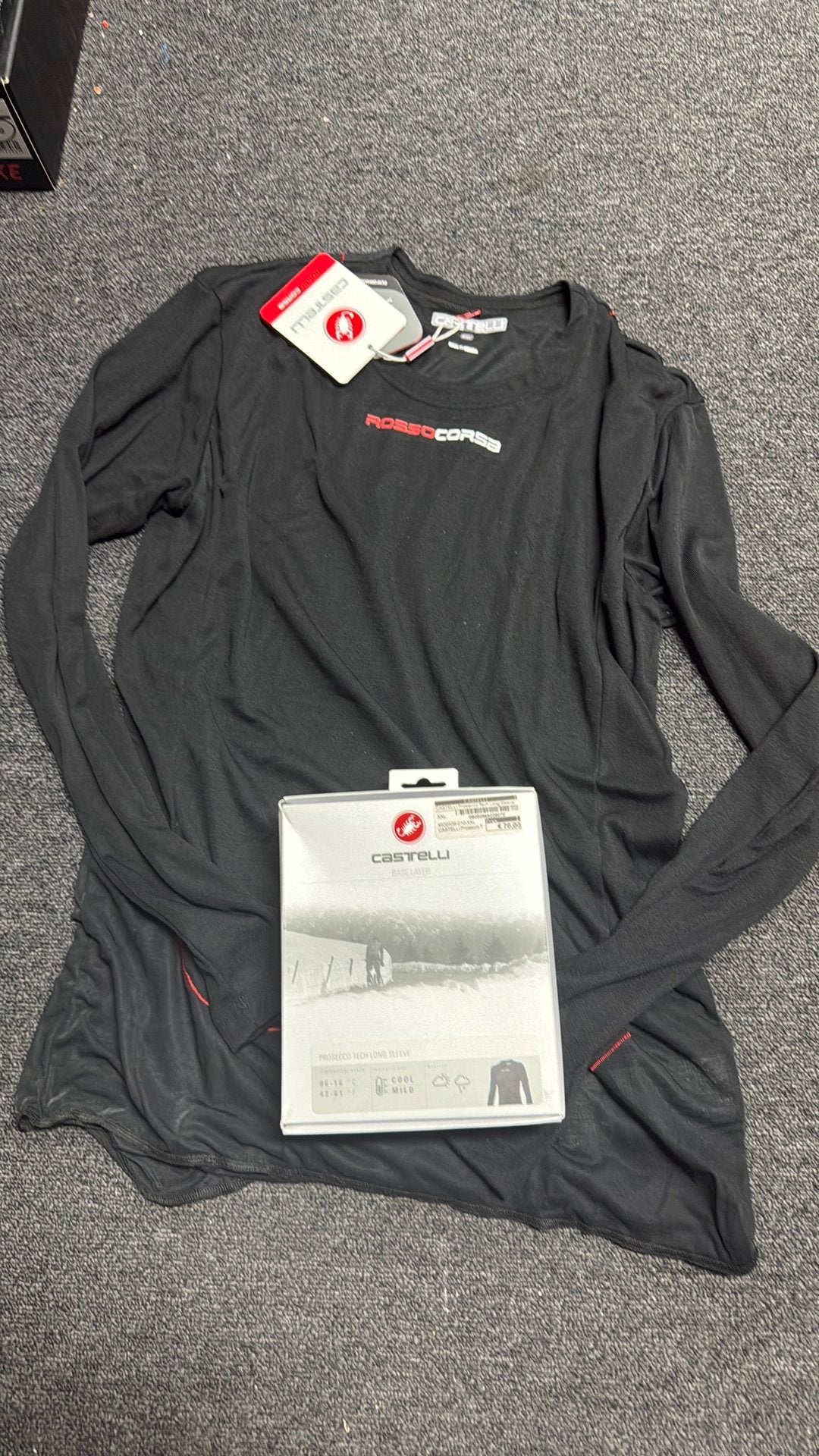Castelli Prosecco heren ondershirt nieuw maat XXL, Fietsen en Brommers, Fietsaccessoires | Fietskleding, J, XXL, Nieuw, H