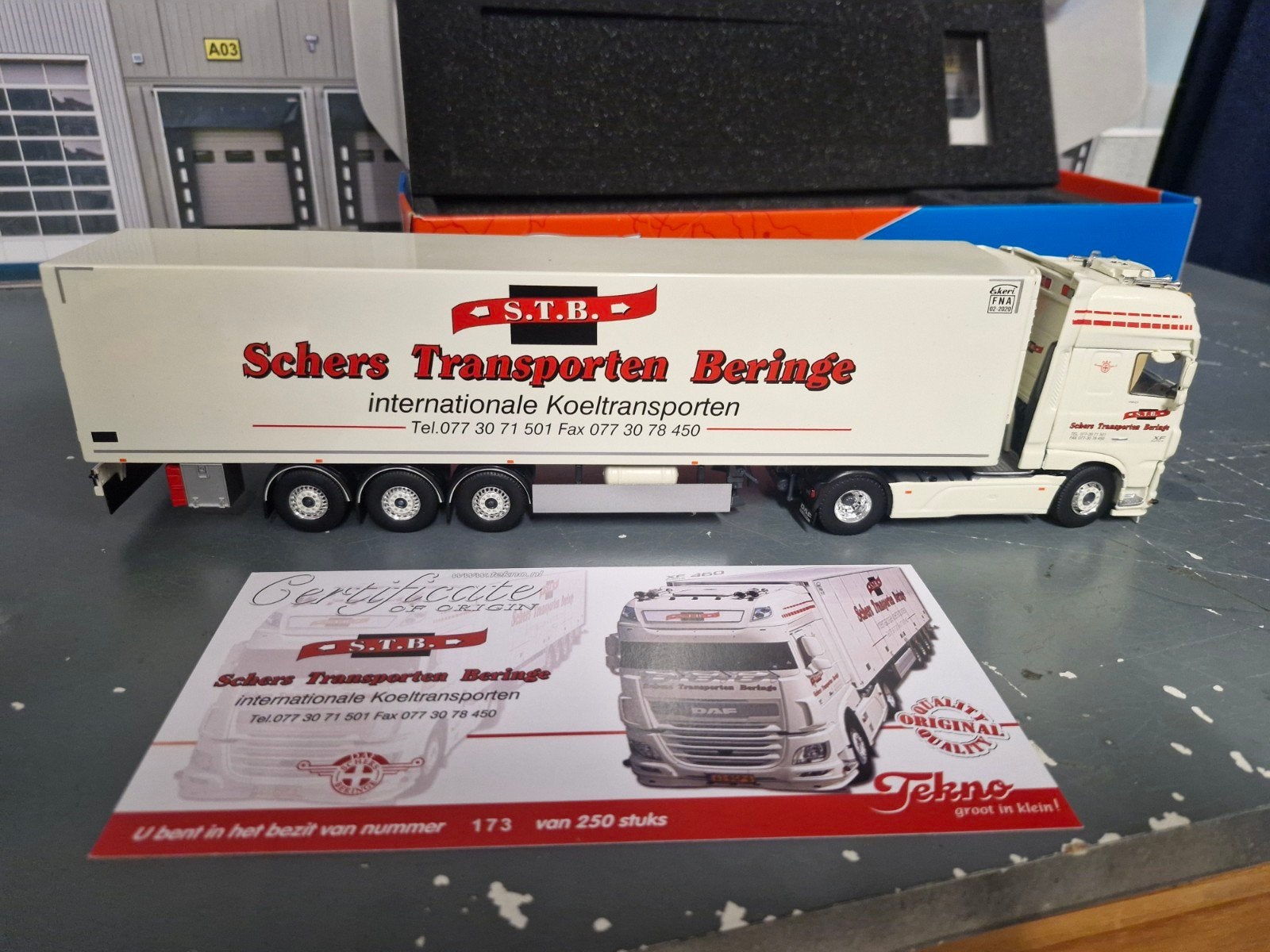 daf XF met koeltrailer tekno S.T.B., Ophalen of Verzenden, Zo goed als nieuw, Bus of Vrachtwagen, Tekno