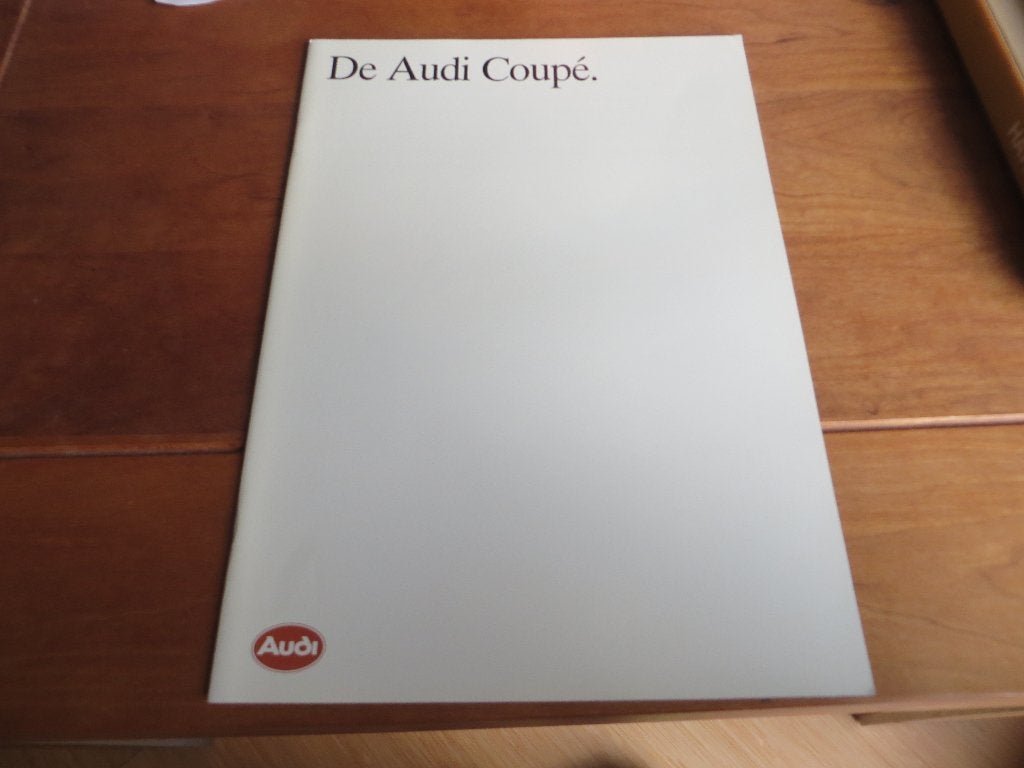Folder Audi Coupe 2.3 5cil. 1989, Boeken, Ophalen of Verzenden, Zo goed als nieuw, Audi, Audi