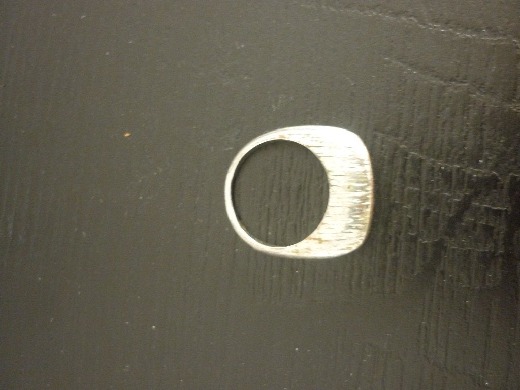 Zilverkleurige ring maat 20 -21 / damesring / metaal, Sieraden, Tassen en Uiterlijk, 20 of groter, IJzer of Staal, Ophalen of Verzenden