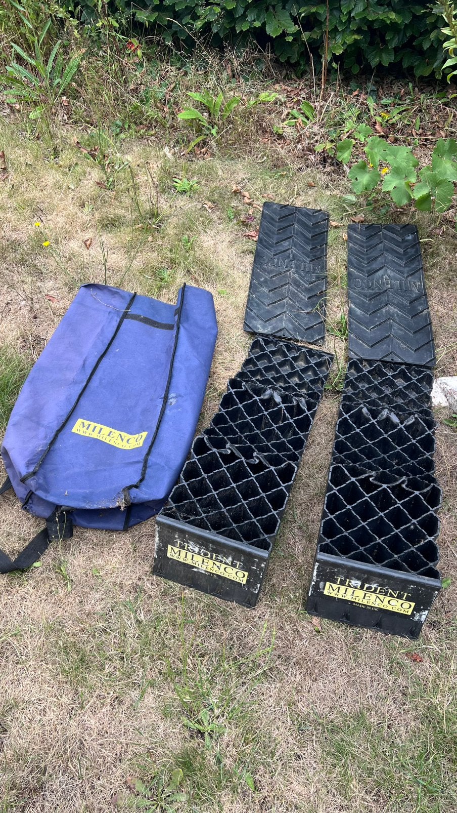 Milenco trident oprijblokken , levelers, Caravans en Kamperen, Ophalen of Verzenden, Gebruikt