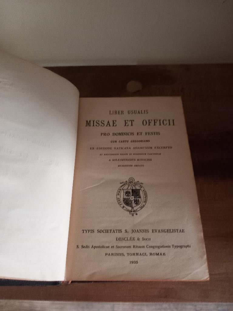 Antiek Liber Usualis 1935, Antiek en Kunst, Ophalen of Verzenden